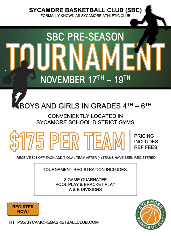 Tournaments Sycamore Basketball Club